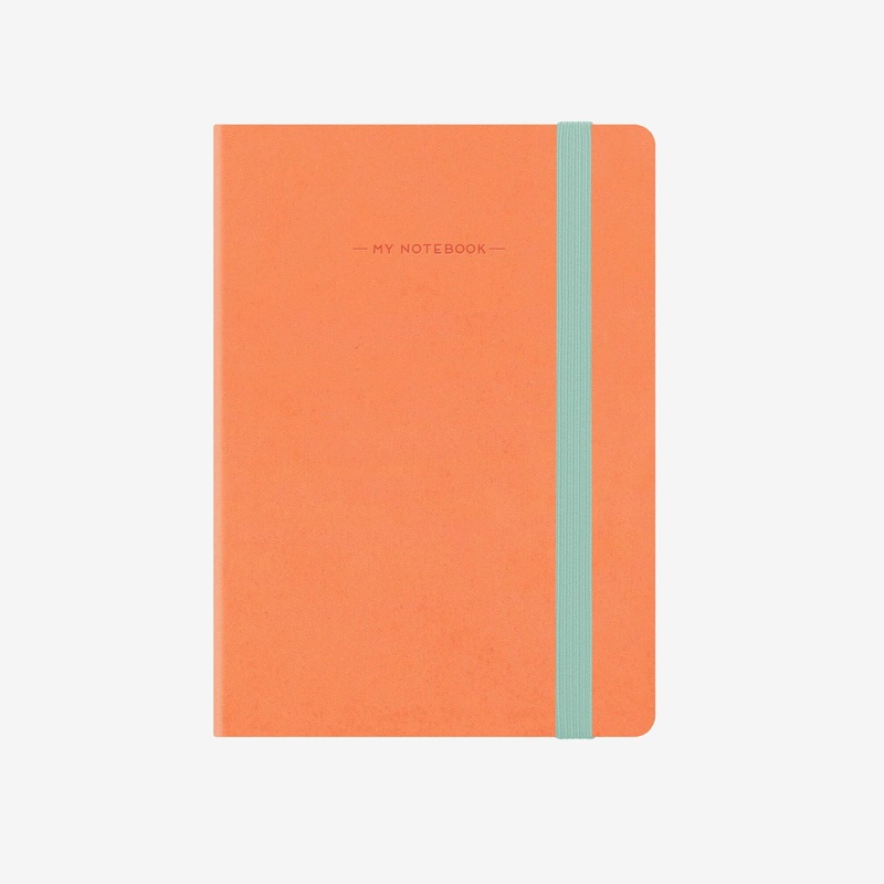 Large Lined Salmon Notebook