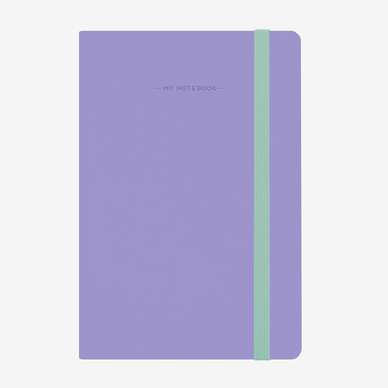 Medium Squared Liliac Notebook