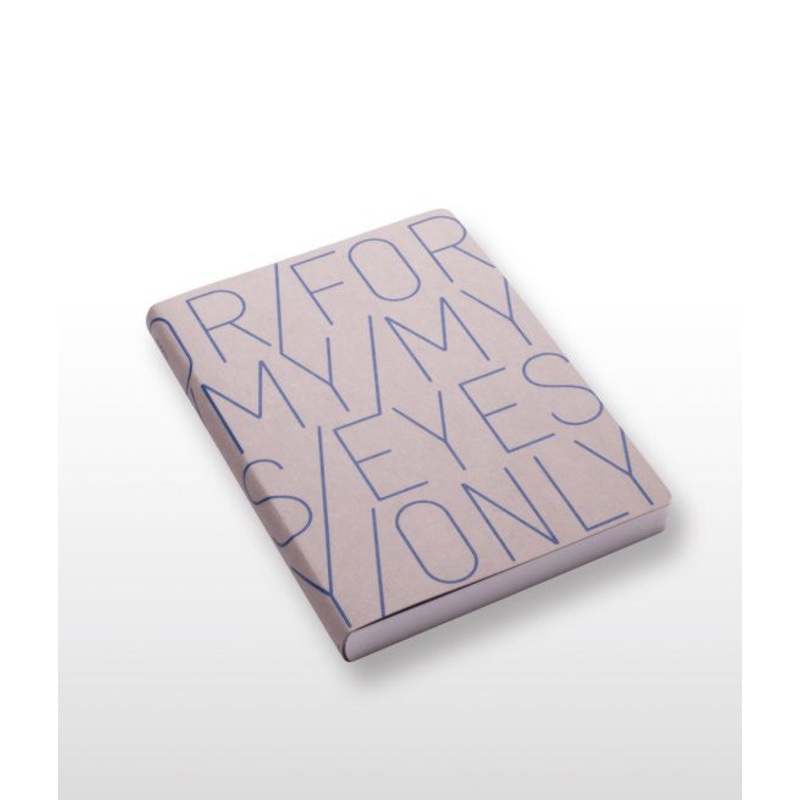 For My Eyes Only Large Blue Notebook