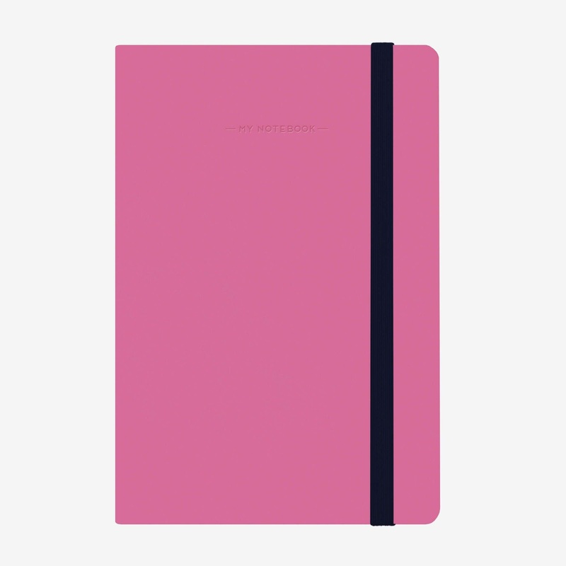 Medium Squared Magenta Notebook