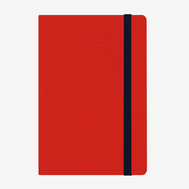 Medium Squared Red Notebook