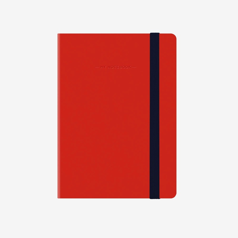 Small Squared Red Notebook