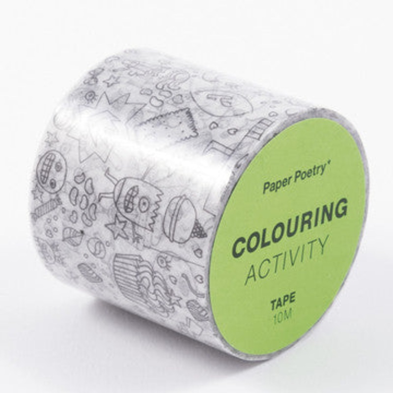 Washi Tape XL Monsters Colouring Activity