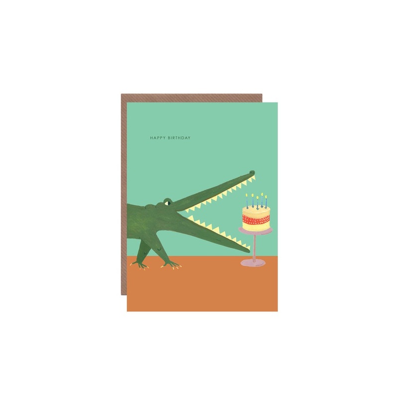Happy Birthday Croc Card