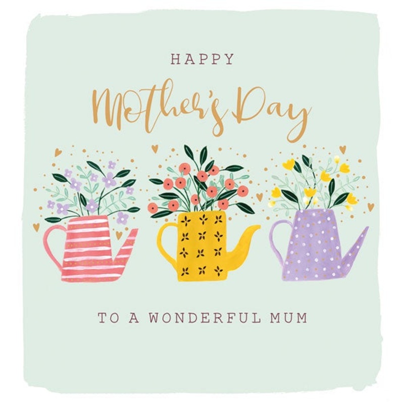 Happy Mother's Day Watering Can Card