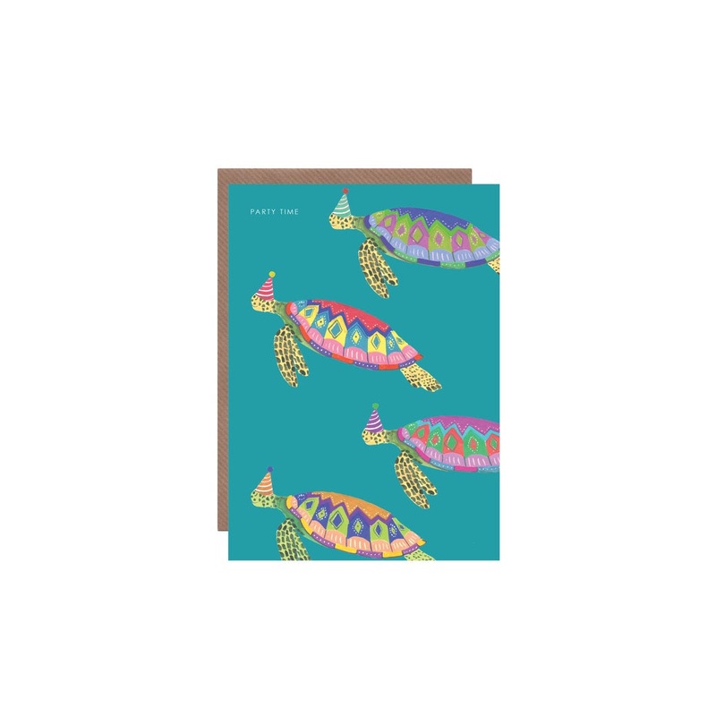 Party Time Turtles Card