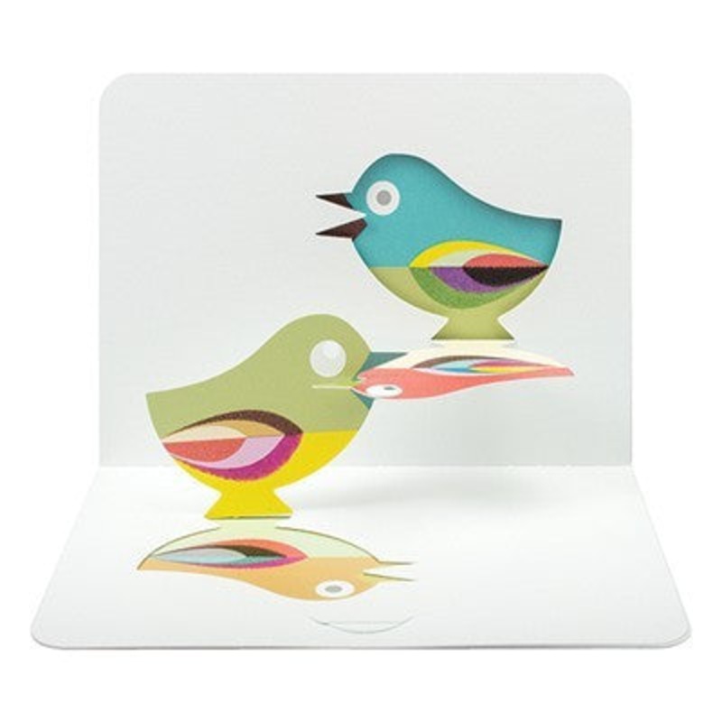 3D Birds Pop-Up Card