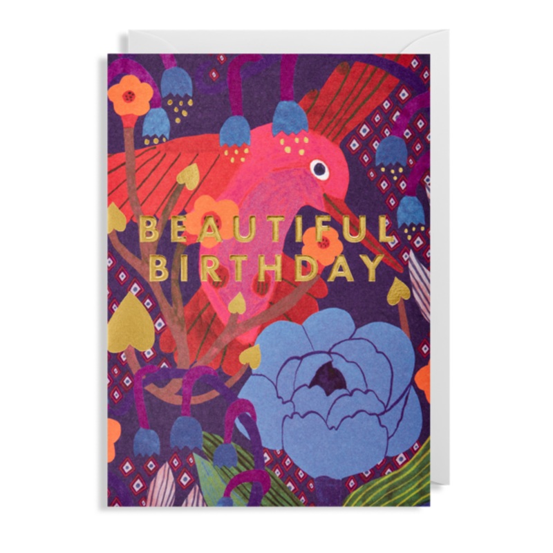Beautiful Birthday Hummingbird Card