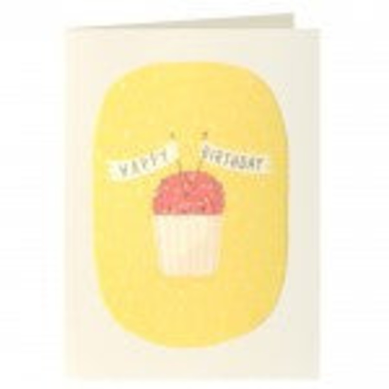 Cupcake Happy Birthday Card