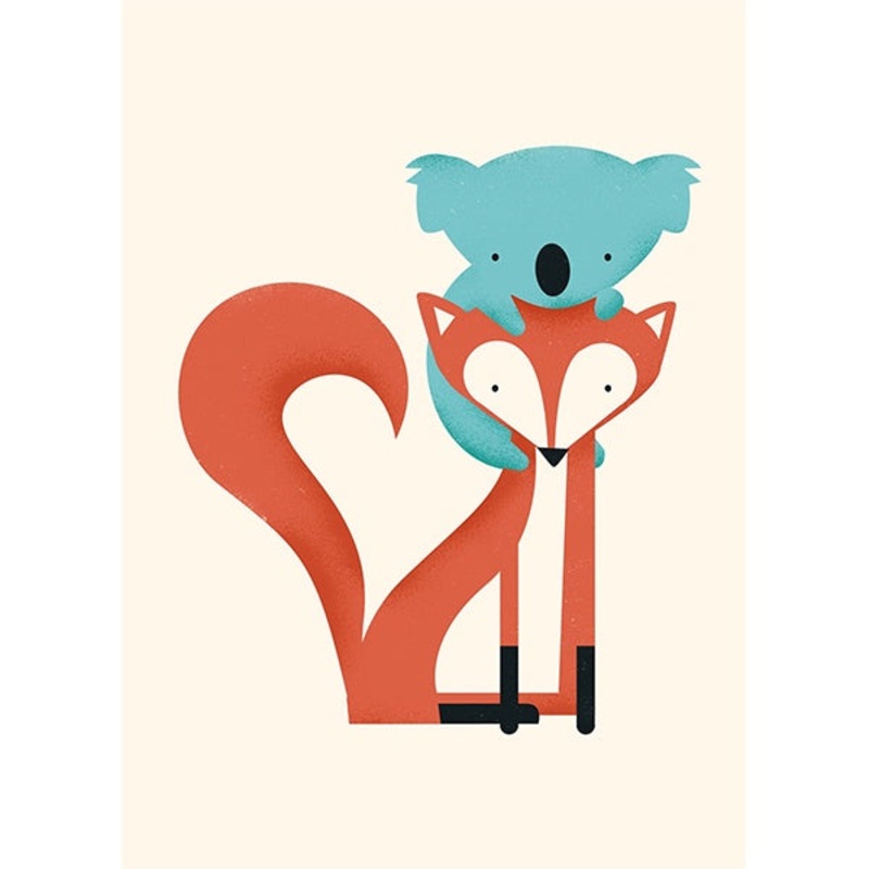 Fox & Koala Card