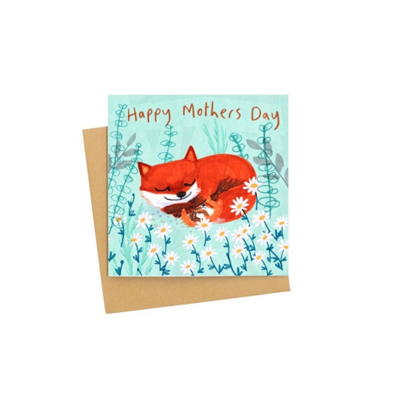 Happy Mothers Day Fox Card