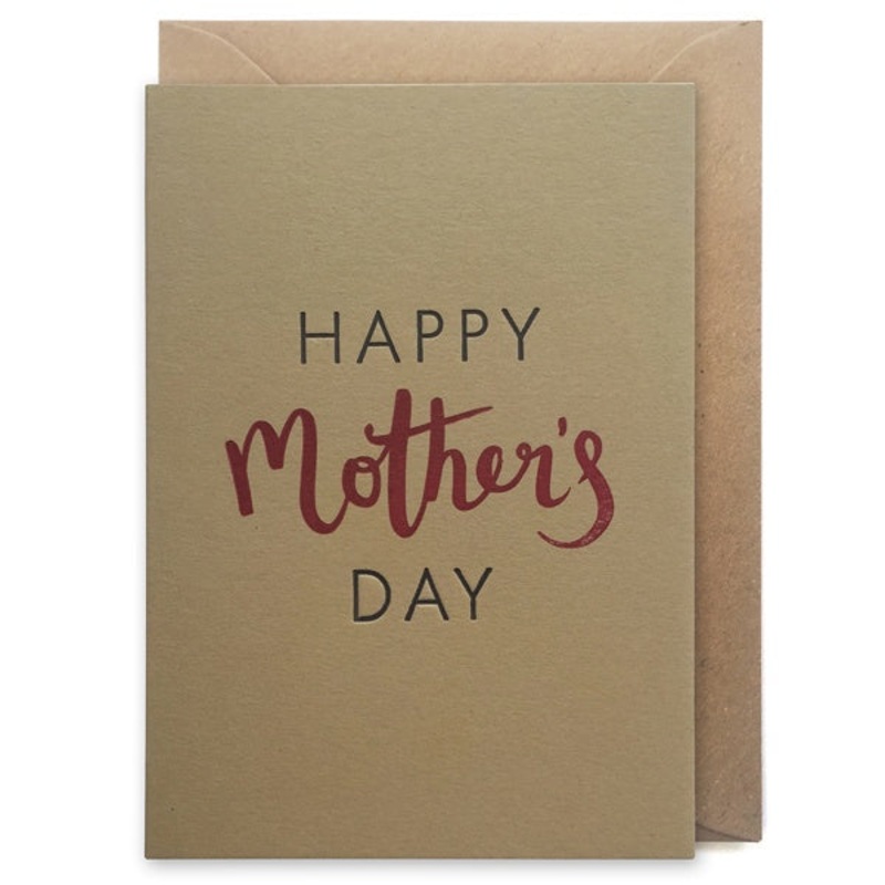 Happy Mothers Day Letterpress Card
