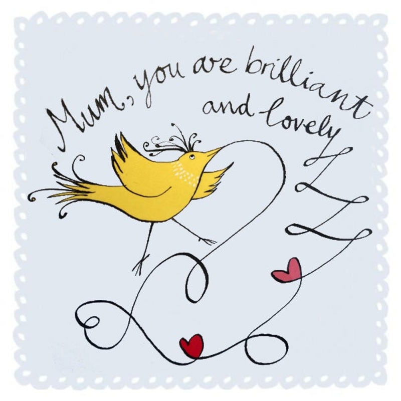 Inkybeak Brilliant Mum Mothers Day Card