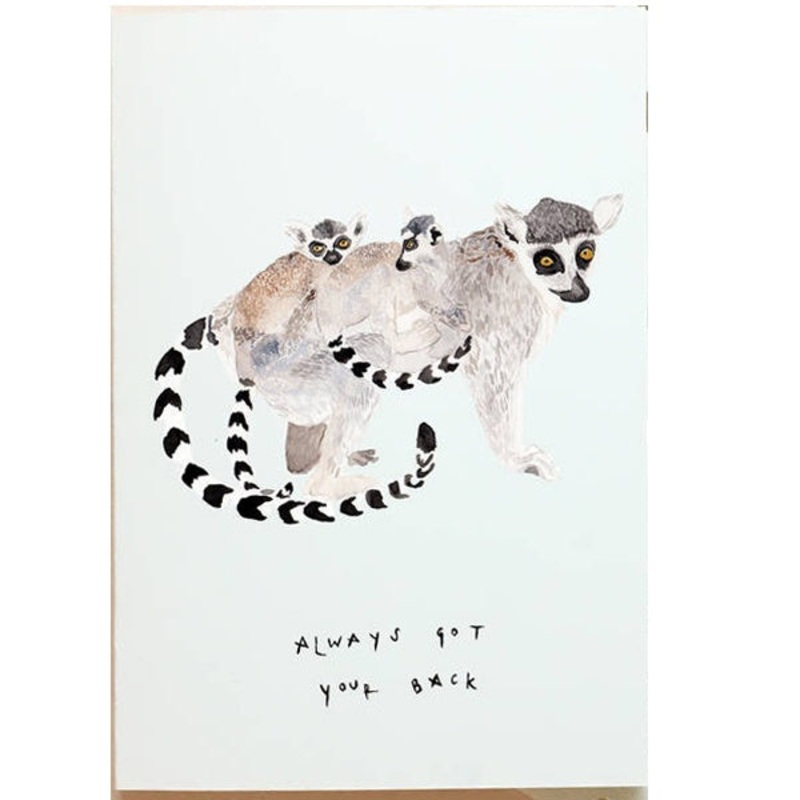 Lemur Always Got Your Back Mothers Day Card