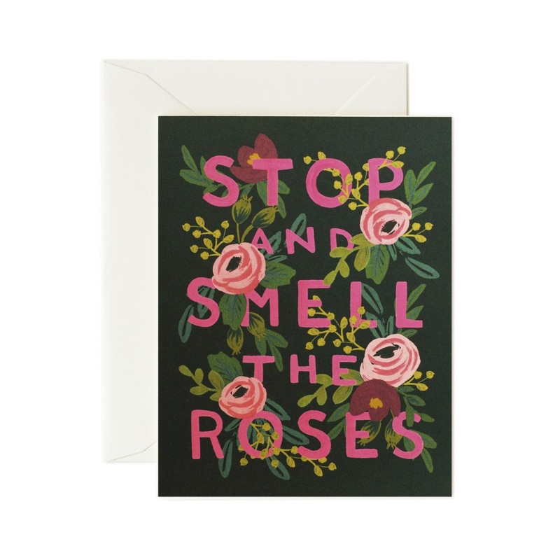 Stop and Smell the Roses Card