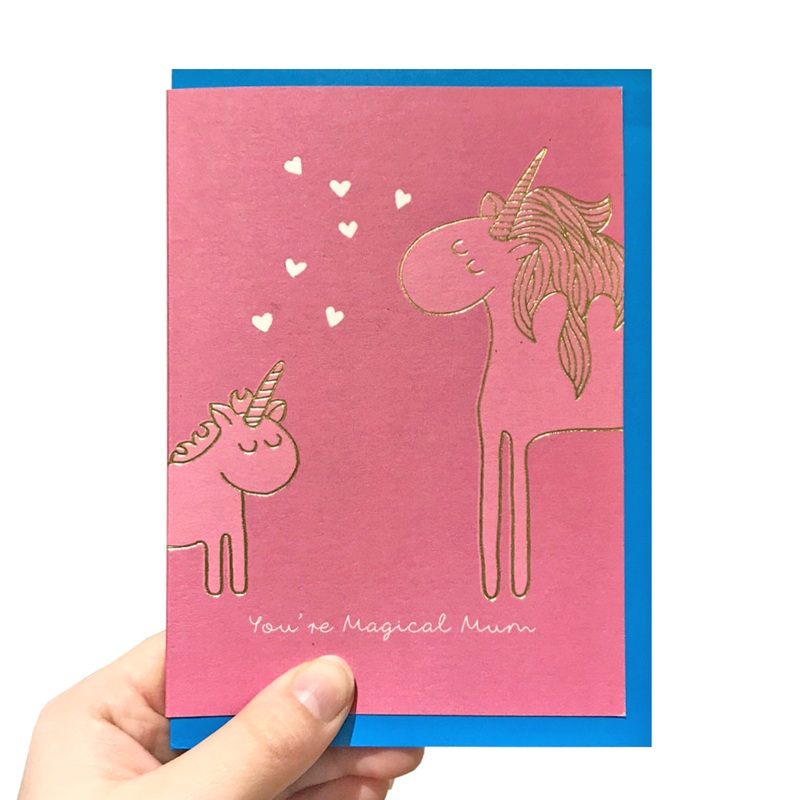 Unicorn Mother's Day Card