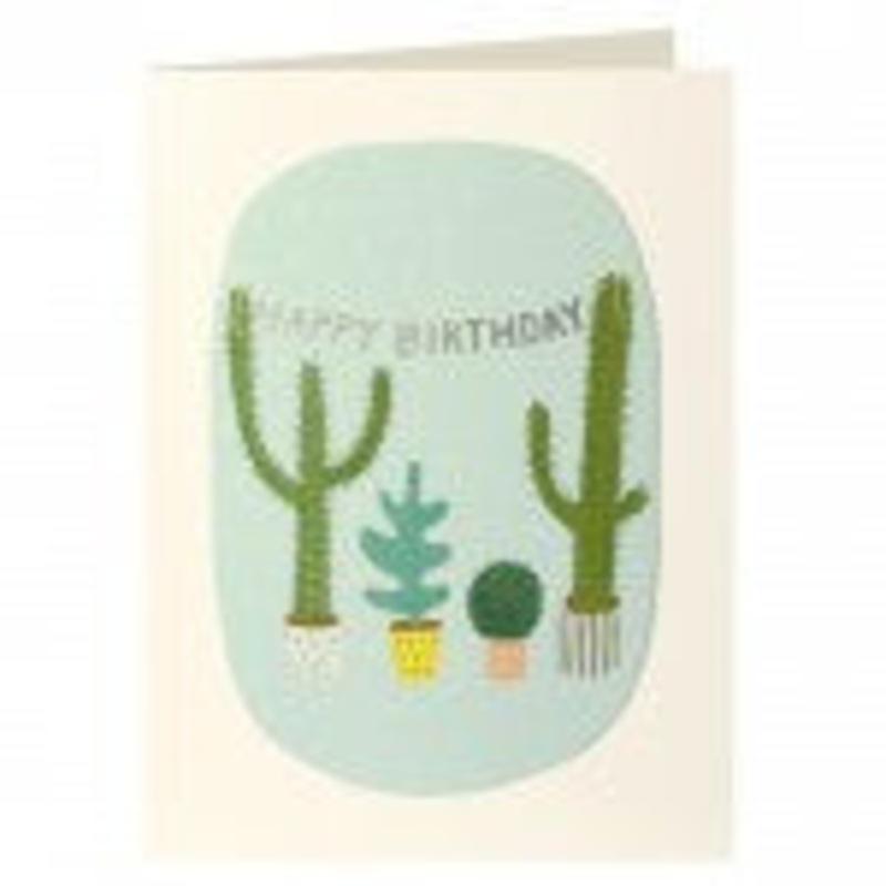 Cactus Happy Birthday Card