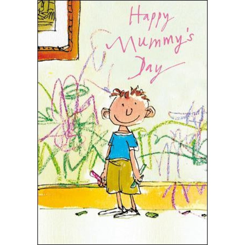 Happy Mummy's Day Boy Card