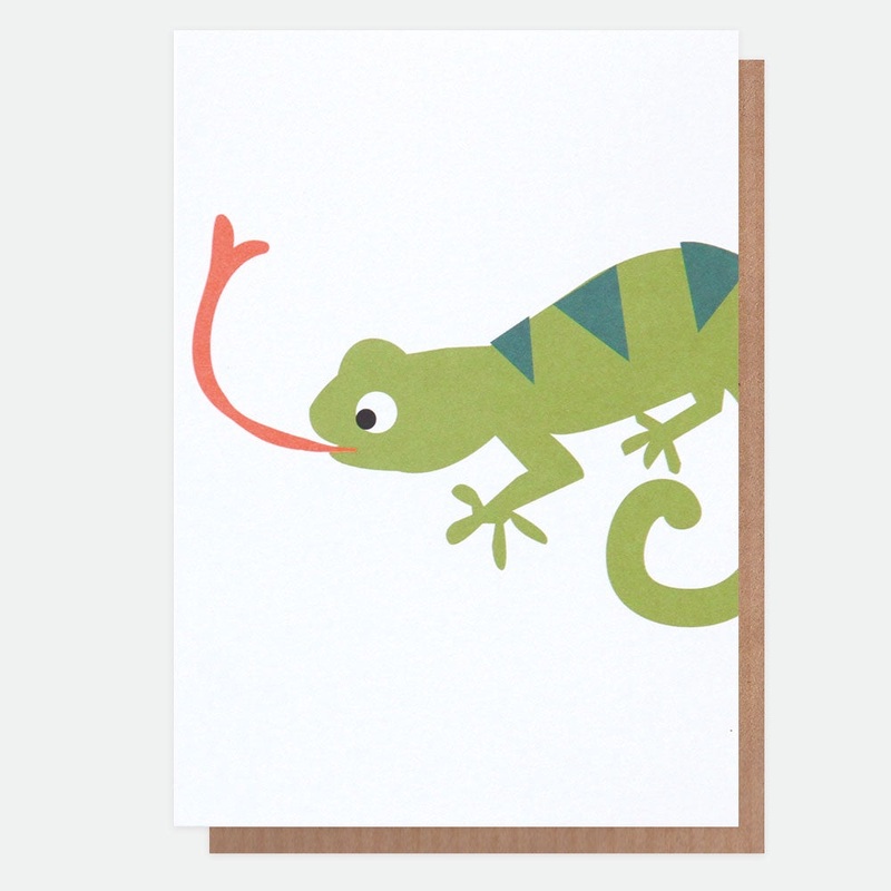 Lizard with Neon Tongue Card