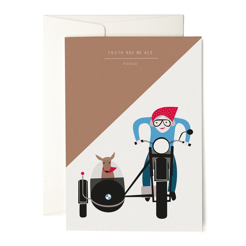 Youth Has No Age Motorbike Card