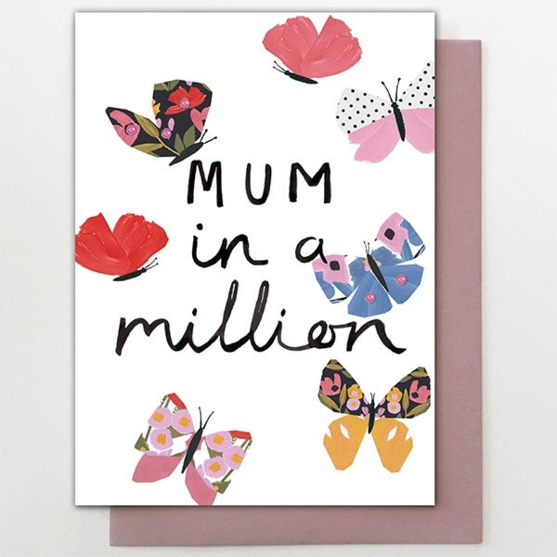 Mum In A Million Butterflies Card