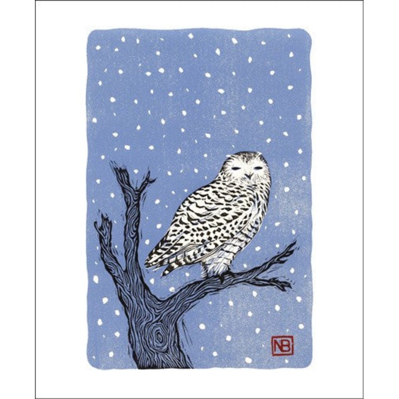 Snowy Owl Card
