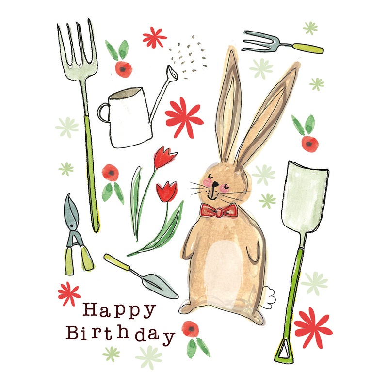 Birthday Wishes Hare Seed Card