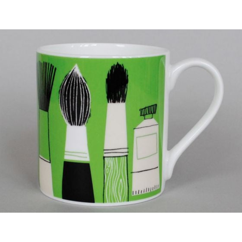 Green Brushes Mug