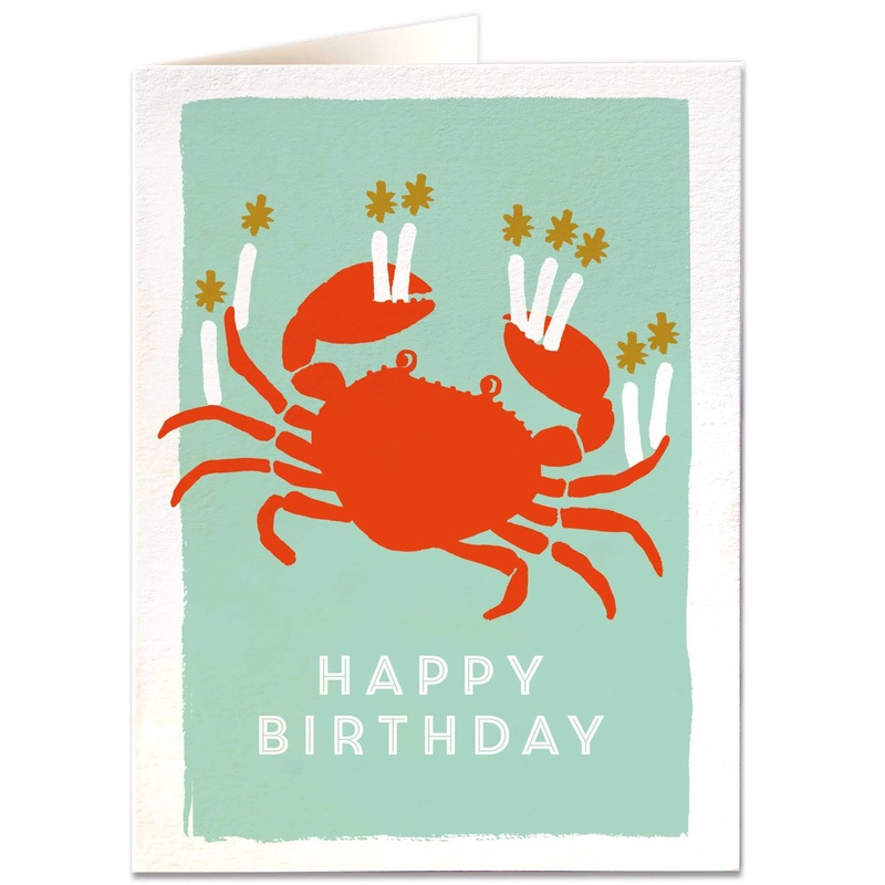 Happy Birthday Crab Card