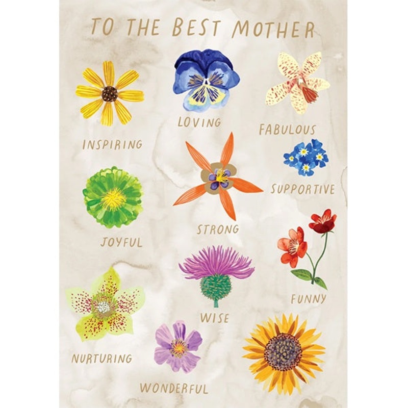 Inspiring Flowers Mothers Day Card
