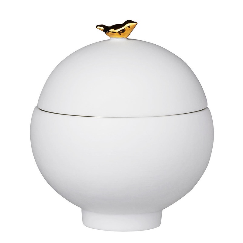 Porcelain Container Bird