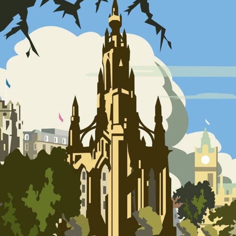 Scott Monument Edinburgh Magnet
