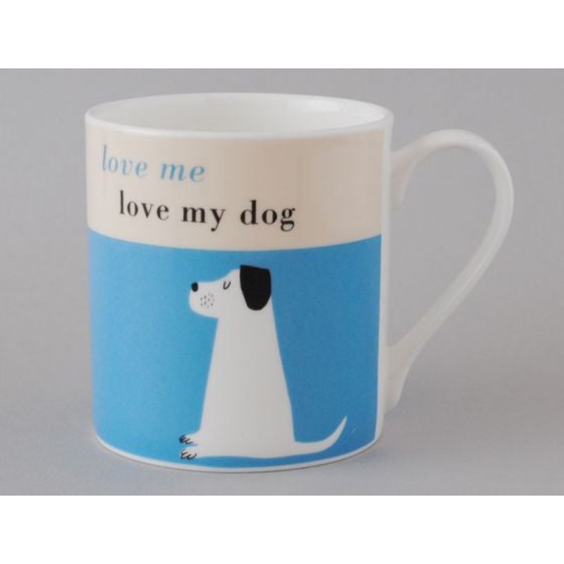 Turquoise Happiness Dog Mug