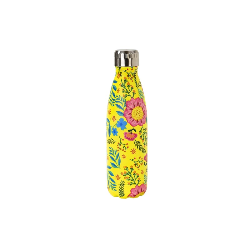 Boho Floral 500ml Stainless Steel Bottle