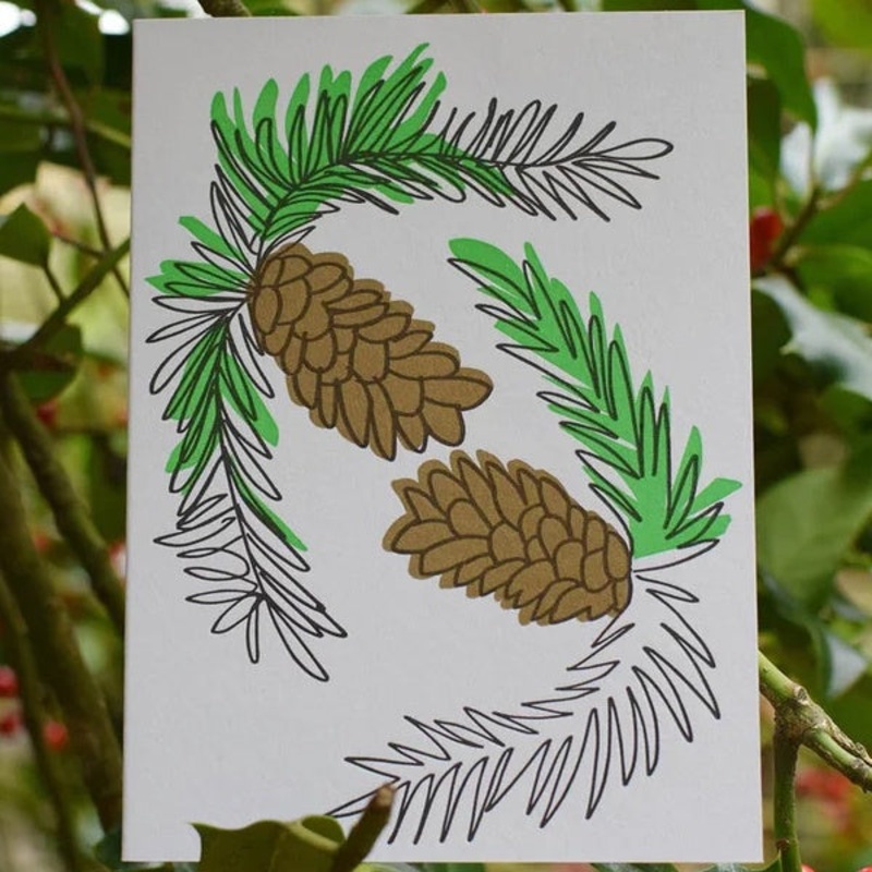 Fir Cones Card