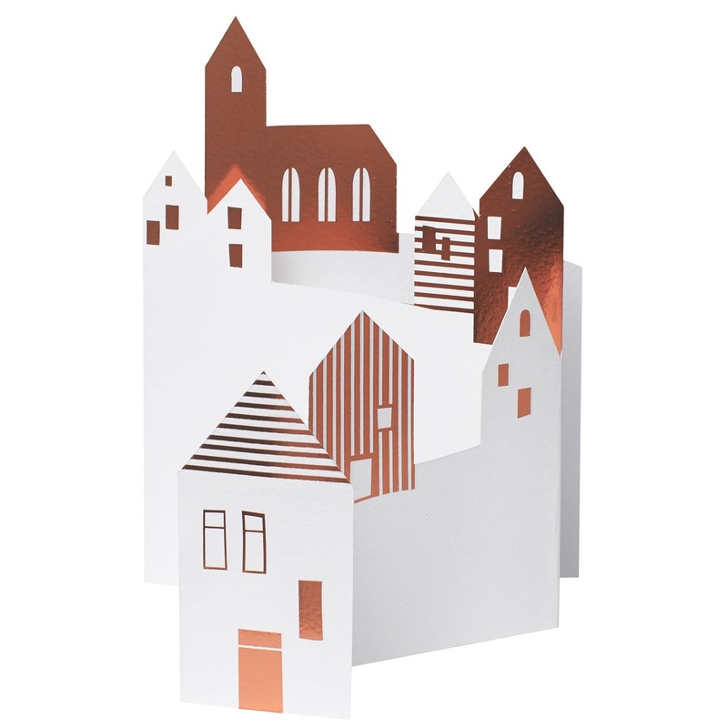 Christmas Village Fold Up Card