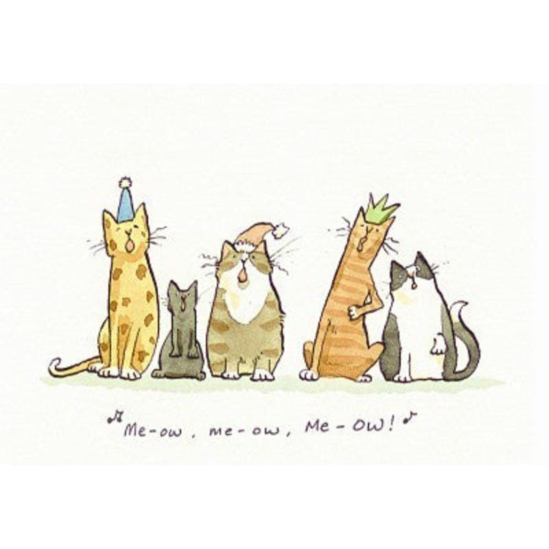 Me-ow Christmas Card
