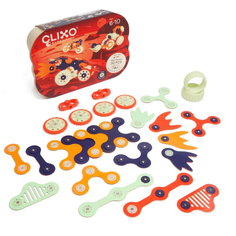 Clixo Expedition 30pc Glow Pack - Mars Rover