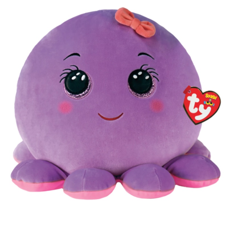 TY OCTAVIA Purple Octopus Squish 35cm