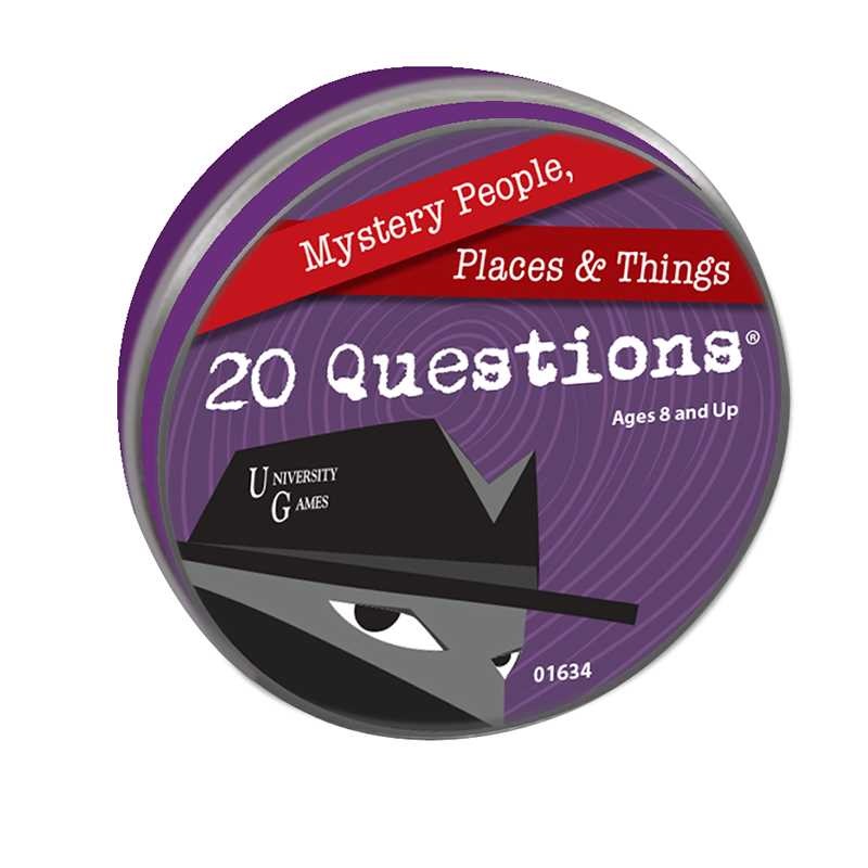 20 Questions Card Game in Tin