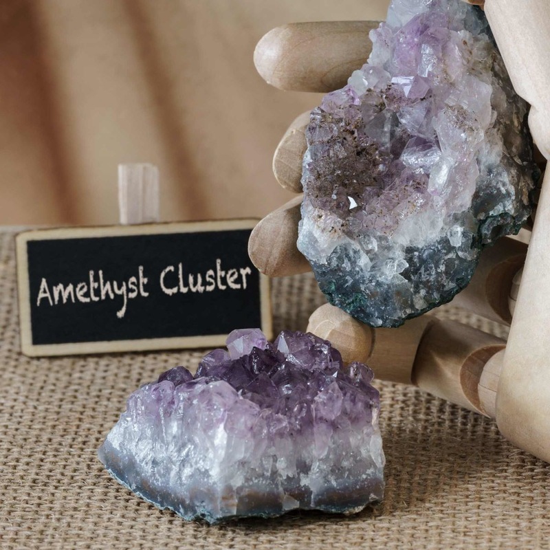 Amethyst Cluster Semi Precious Gemstone