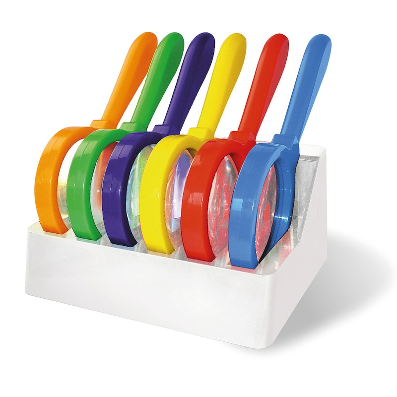 Bright Plastic Magnifying Glass