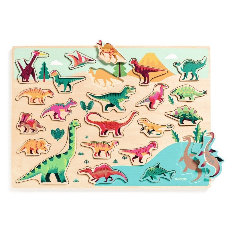 Dinosaur Wooden Puzzle 22pce