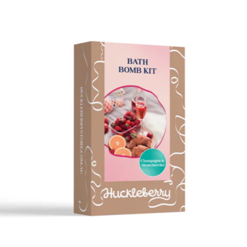 Make Bath Bomb Champagne and Strawberries