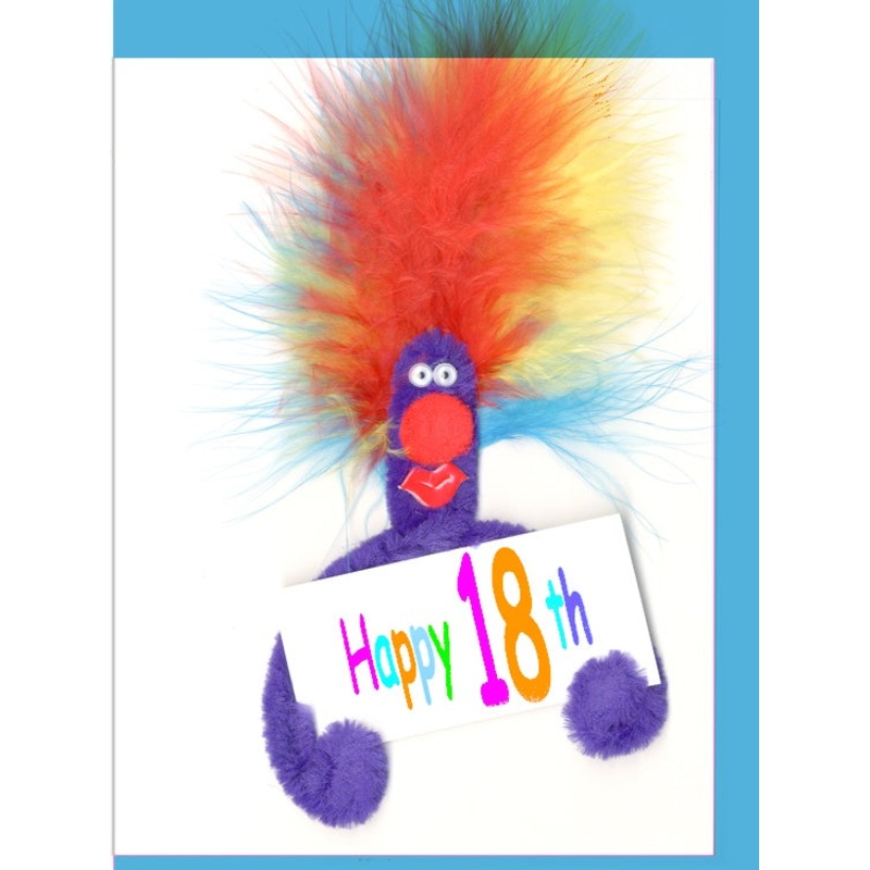 18th Puffy Birthday Card
