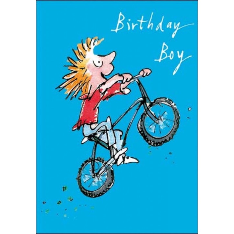 Wheelie Quentin Blake Birthday Card