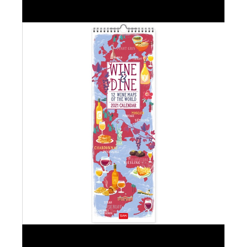 Wine and Dine 2021 Long Calendar