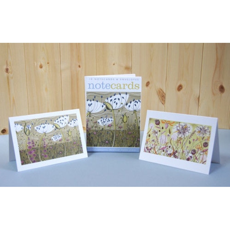 Agapanthus/Autumn Spey Lithographs By Angie Lewin Pack of 10 Notecards