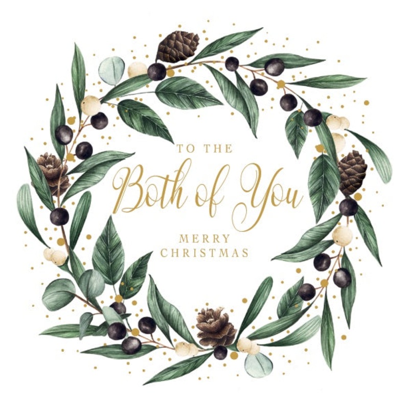 To The Both Of You Merry Christmas Foiled Card