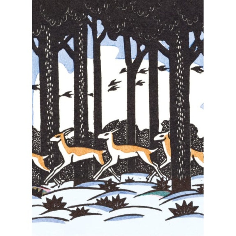 V&A Deer Greetings Pack of 8 Cards